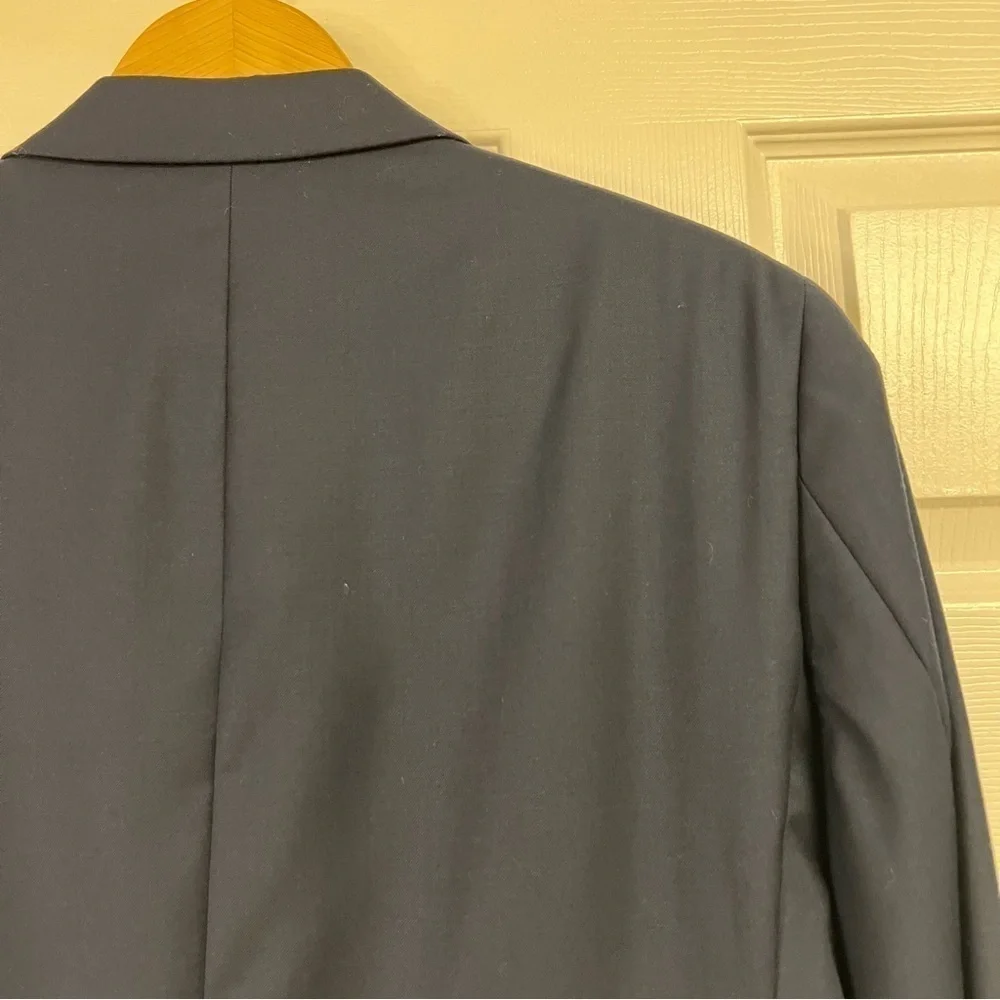 CALVIN KLEIN Extreme Fit 100% Wool black blazer men’s size 38R luxury